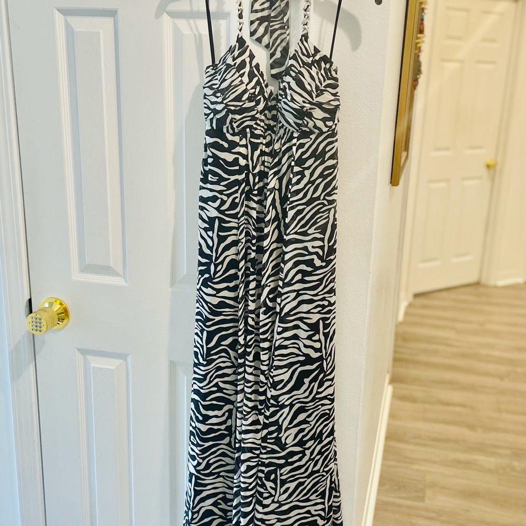 Inc Zebra Sun Dress Nwot Retail 130 100 Silk